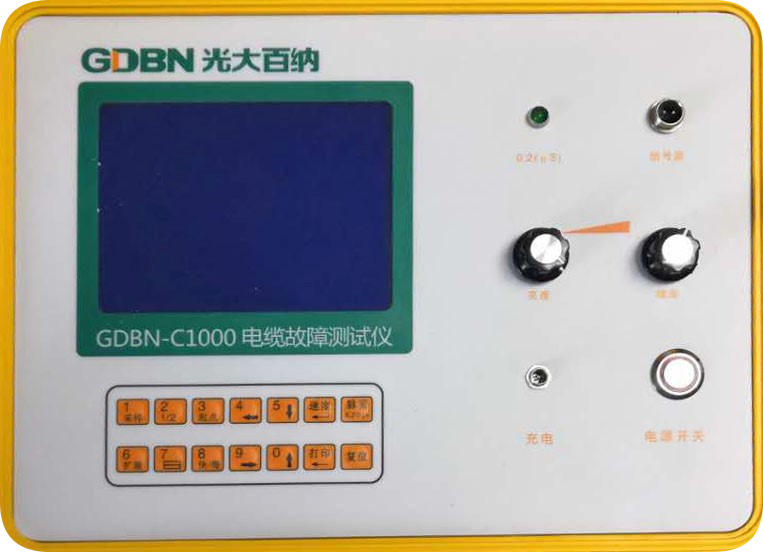 C1000型電纜故障測(cè)試儀面板示意圖 C1000型電纜故障測(cè)試儀面板示意圖